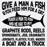 Teach A Man A Fish And He Has To Buy A Boat Garment-Dyed Sweatshirt