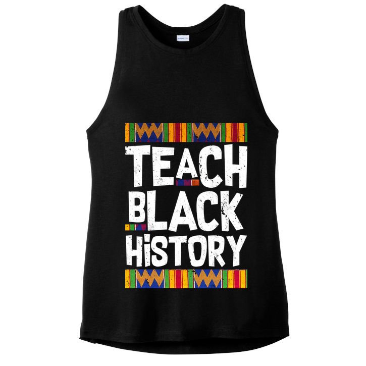 Teach Black History Ladies PosiCharge Tri-Blend Wicking Tank