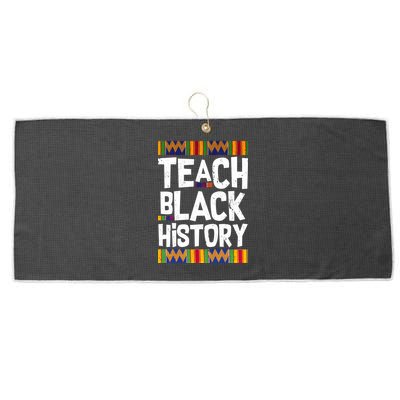 Teach Black History Large Microfiber Waffle Golf Towel