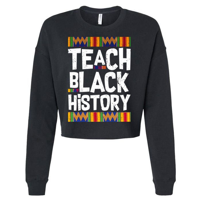 Teach Black History Cropped Pullover Crew