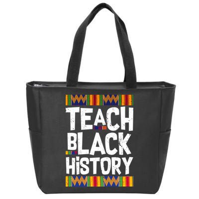 Teach Black History Zip Tote Bag