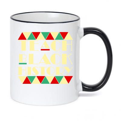 Teach Black History African Pride 11oz Black Color Changing Mug