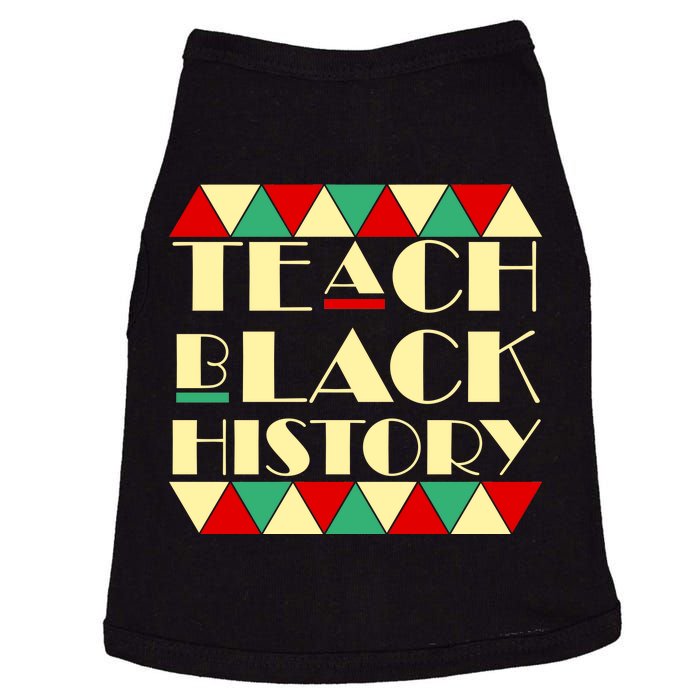 Teach Black History African Pride Doggie Tank