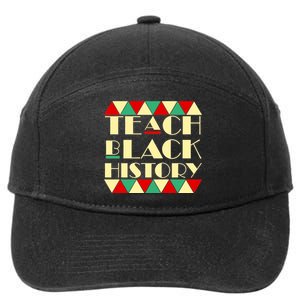 Teach Black History African Pride 7-Panel Snapback Hat