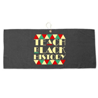 Teach Black History African Pride Large Microfiber Waffle Golf Towel