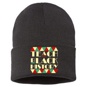 Teach Black History African Pride Sustainable Knit Beanie