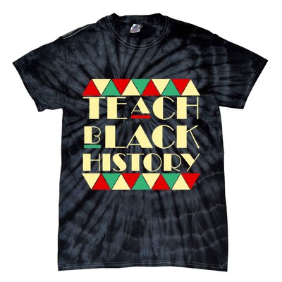 Teach Black History African Pride Tie-Dye T-Shirt