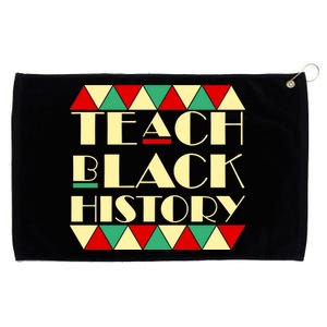 Teach Black History African Pride Grommeted Golf Towel