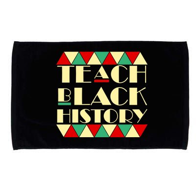 Teach Black History African Pride Microfiber Hand Towel