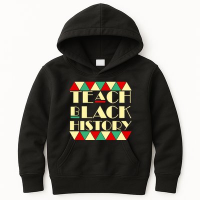 Teach Black History African Pride Kids Hoodie