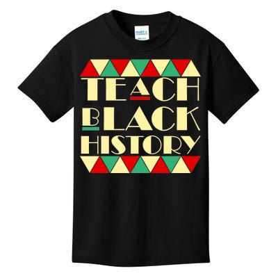 Teach Black History African Pride Kids T-Shirt