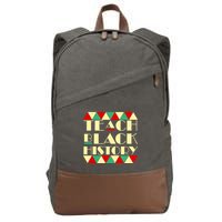 Teach Black History African Pride Cotton Canvas Backpack