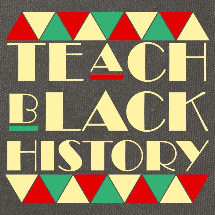 Teach Black History African Pride Cotton Canvas Backpack