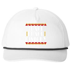 Teach Black History African Teacher Snapback Five-Panel Rope Hat