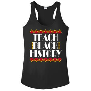 Teach Black History African Teacher Ladies PosiCharge Competitor Racerback Tank