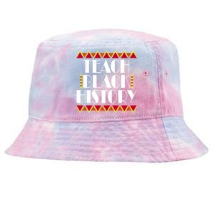 Teach Black History African Teacher Tie-Dyed Bucket Hat