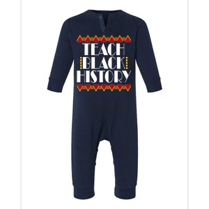 Teach Black History African Teacher Infant Fleece One Piece