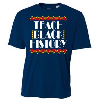 Teach Black History African Teacher Cooling Performance Crew T-Shirt