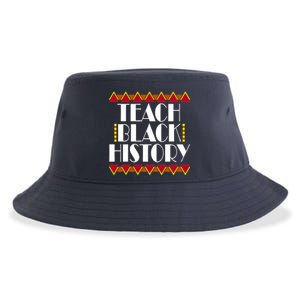 Teach Black History African Teacher Sustainable Bucket Hat