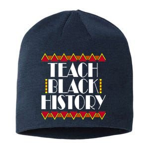 Teach Black History African Teacher Sustainable Beanie