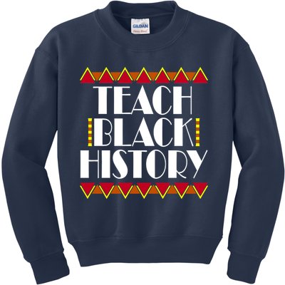 Teach Black History African Teacher Kids Sweatshirt