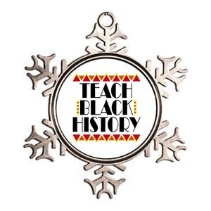 Teach Black History African Teacher Metallic Star Ornament