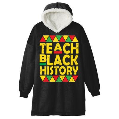 Teach Black History Month School Teacher Hooded Wearable Blanket