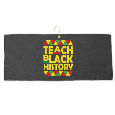 Teach Black History Month School Teacher Large Microfiber Waffle Golf Towel