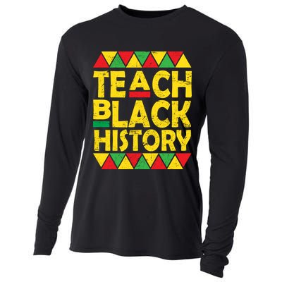 Teach Black History Month School Teacher Cooling Performance Long Sleeve Crew