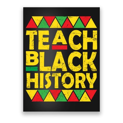 Teach Black History Month School Teacher Poster