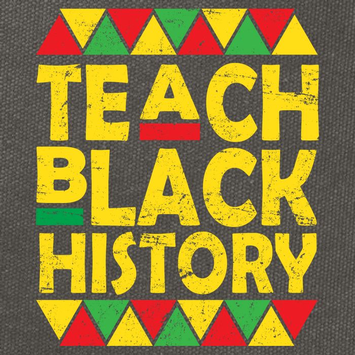 Teach Black History Month School Teacher Cotton Canvas Backpack