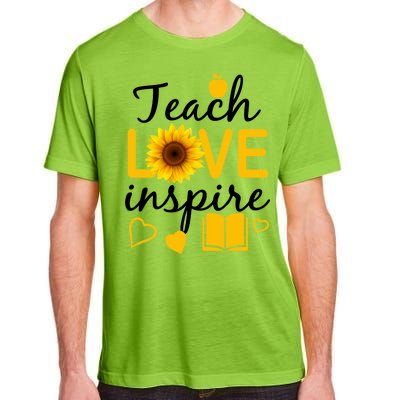 Teach Love And Inspire Sunflower Adult ChromaSoft Performance T-Shirt