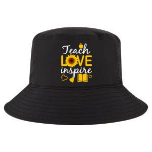 Teach Love And Inspire Sunflower Cool Comfort Performance Bucket Hat