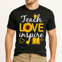 Teach Love And Inspire Sunflower Cooling Performance Crew T-Shirt