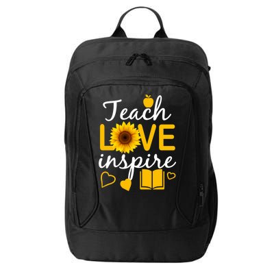 Teach Love And Inspire Sunflower City Backpack