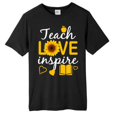 Teach Love And Inspire Sunflower Tall Fusion ChromaSoft Performance T-Shirt