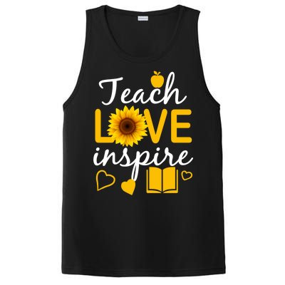 Teach Love And Inspire Sunflower PosiCharge Competitor Tank