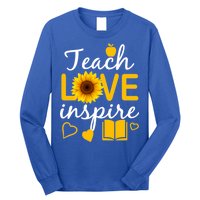 Teach Love And Inspire Sunflower Long Sleeve Shirt