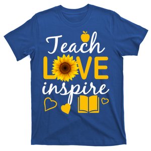 Teach Love And Inspire Sunflower T-Shirt