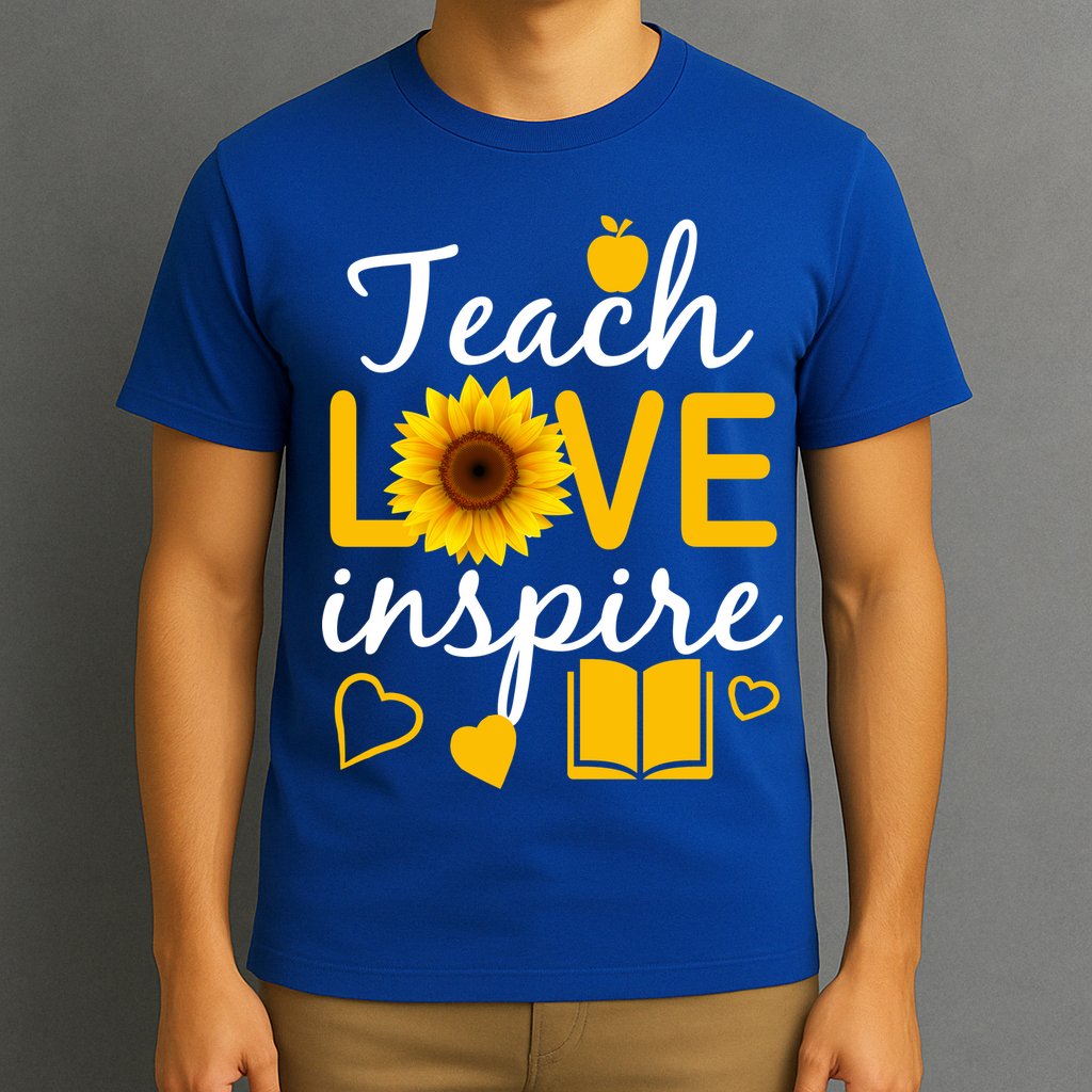 Teach Love And Inspire Sunflower T-Shirt