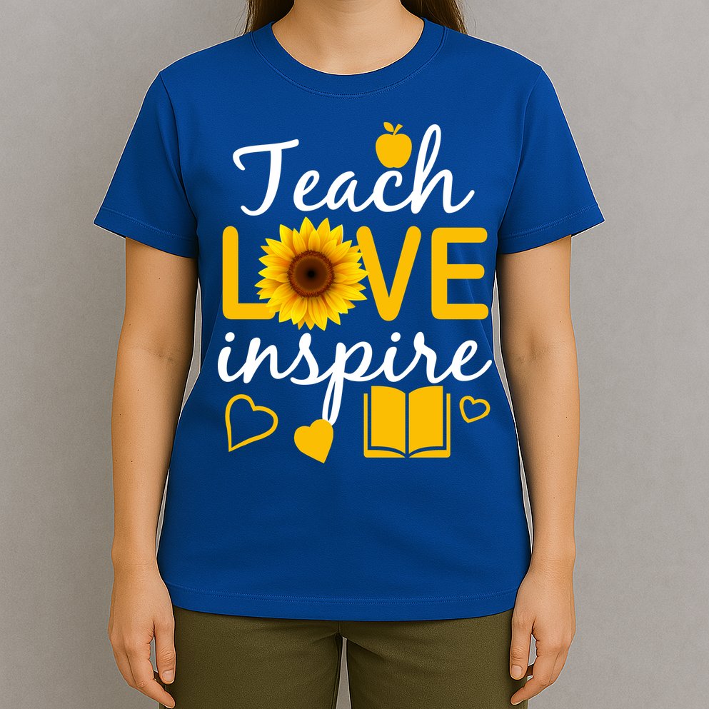 Teach Love And Inspire Sunflower T-Shirt