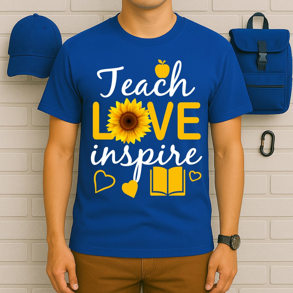 Teach Love And Inspire Sunflower T-Shirt