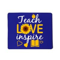 Teach Love And Inspire Sunflower Mousepad