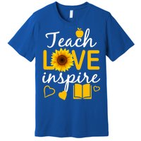 Teach Love And Inspire Sunflower Premium T-Shirt