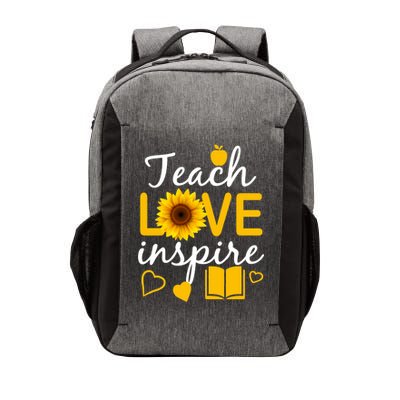 Teach Love And Inspire Sunflower Vector Backpack