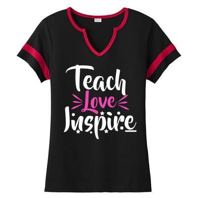 Teach Love Inspire Ladies Halftime Notch Neck Tee