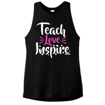 Teach Love Inspire Ladies PosiCharge Tri-Blend Wicking Tank