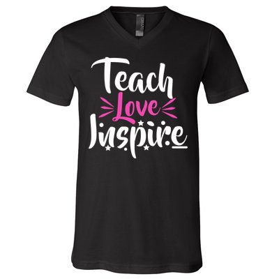 Teach Love Inspire V-Neck T-Shirt