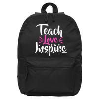 Teach Love Inspire 16 in Basic Backpack