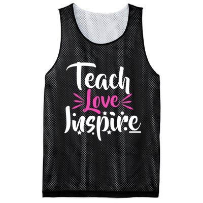 Teach Love Inspire Mesh Reversible Basketball Jersey Tank